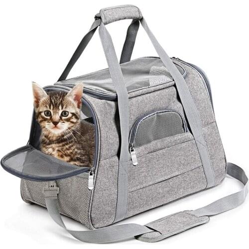 Dog Carrier Bag Portable Pet Dog Cat Backpack Breathable Cat Carrier Bag Airline Approved Transport Carrying For Cats Small Dogs