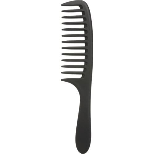 Wide Tooth Comb Detangling Hair Wide Comb Round Teeth Hair Comb Carbon Antistatic Comb Plastic Hair Brush For Woman Men
