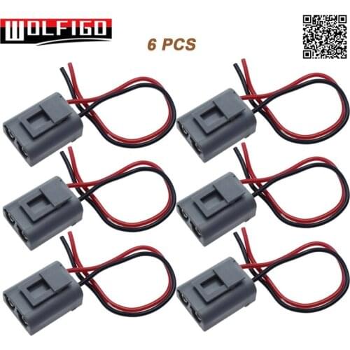 WOLFIGO 1 PC / 6PCS For VOLVO 960 S90 V90 V40 Ignition Coil Wiring Connector Harness 9144275,3523813