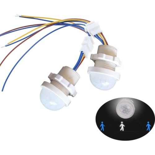 110V 220V PIR Infrared Motion Sensor Switch Auto On Off Light Switch PIR Sensor Detector Light Switch Led Sensitive Night Lamp