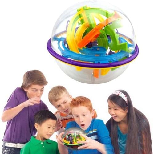 3D Intellect Puzzle Ball 299 Level Large Magic Maze Game Toys For Children Adult Balance Learning Educational Toys For Kids Gift