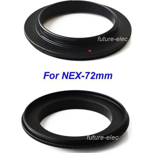 72 72mm Macro Reversing Reverse Camera Lens Lenses Adapter Converter Ring Close Up for Sony NEX Micro DSLR Digital SLR E Mount