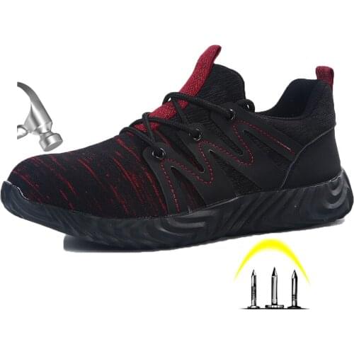 Winter Mens Steel Toe Puncture Proof Safety Boots Shoes Men Anti Smashing Protective Work Shoes