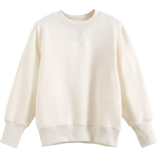 Children Fleece Thicken 2021 Winter New Sweatshirt Teenage Girls Loose Casual Top Fashion Kids Warm Clothing, #9269