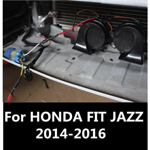 For HONDA FIT JAZZ 2014-2016 Horns Speaker Snail Horn Air Horns High Low Vibro Tone Interior decoration Auto Accessories