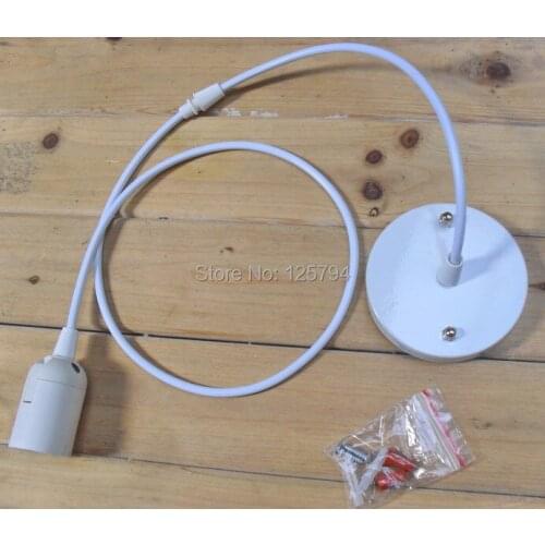 E26 e27 chandelier silicone lamp base white color pendant light lamps holders/110V 220V,cable length 1.5 meter,Free Shipping