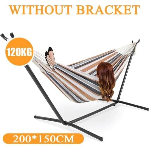 Canvas Hammock Swing Outdoor Camping Casual Hammock Swing Chair Canvas Rocking Chair Hammock Without Bracket 200*150cm