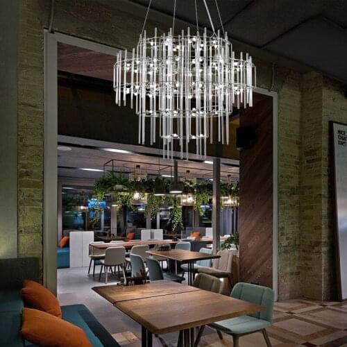 Firefly chandelier creative stainless steel living room lamp high-end atmospheric looks good for villas/duplex buildings/lobby