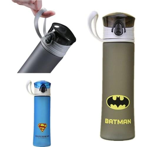Bpa-Free 450ML Heros Plastic Water Bottle Sports Outdoor PC union Fruit Tea Bottle Legend Cartoon Direct Drinking Rope Bottle