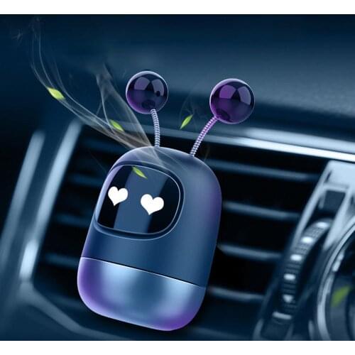 Car Perfume Air Freshener Cute Robot Car Diffuser Solid Aromatherapy Air Vent Freshener for Auto Interior Decor Accessories
