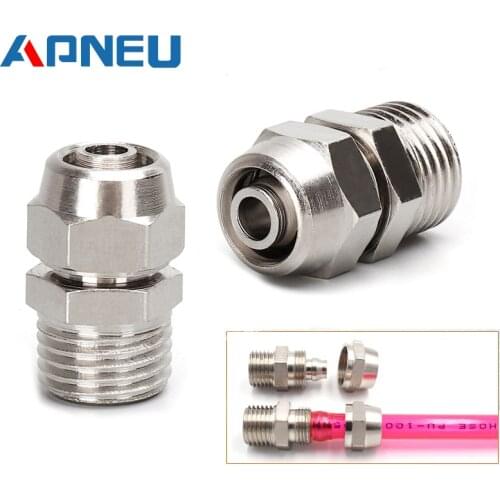 Pneumatic Fittings Air Fitting pc 4-M5 4 6 8 10 12 14 16mm Thread 1/8 3/8 1/2" 1/4"BSP Quick Connector For hose Tube Connectors