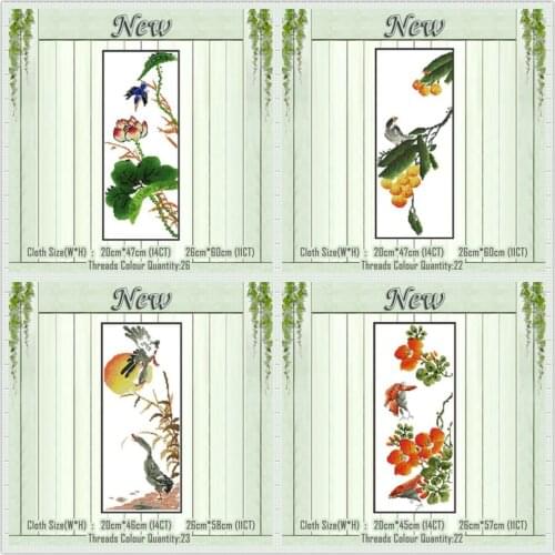 Birds animal scenery home decor painting Counted printed on canvas 14CT 11CT Chinese Cross Stitch Needlework kits Embroidery Set