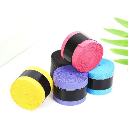 1/3PCs Tennis Clap Rubber Badminton Racket Grip Handle Rubber Non-slip Sweat-absorbent with Racket Grip Handle Winding Tape