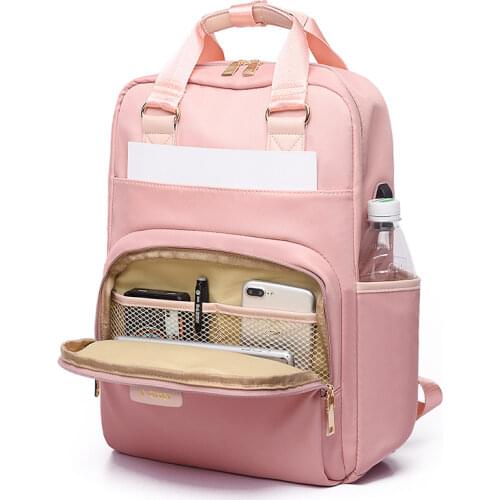 Women & Men Waterproof Backpack USB Charging Function Fashion Oxford Cloth Fabric Backpack 13 15 Inch Laptop Bag Travel Backpack