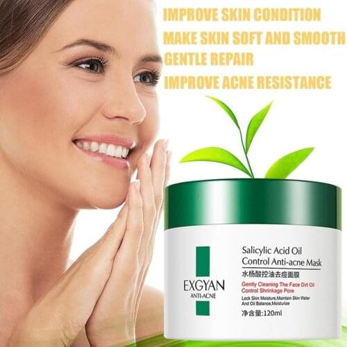 Salicylic Acid Shrink Pores Face Mask Oil Control Ance Treatment Sleeping Exfoliator Moisturizing Oil Control Mask 120ml