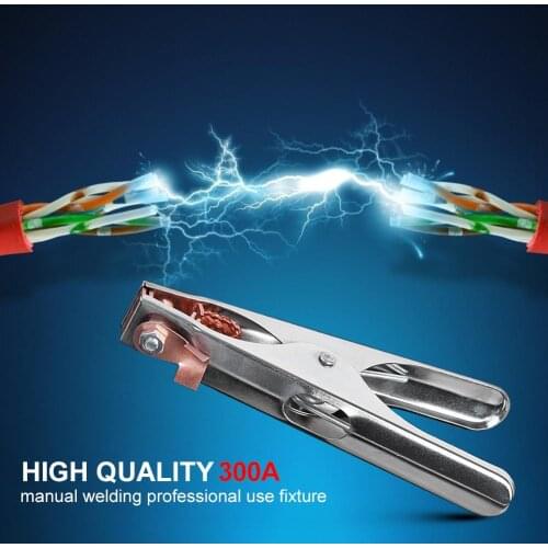 300A Current Earth Ground Cable Clip Clamp Welding Manual Welder Electrode Holder Welding Processing Ground Clamp High Quality