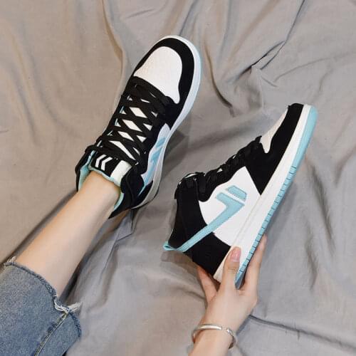 2021 Women High Top Platform Sneakers Fashion Brand Thick Bottom Shoes Flats Girls Breathable Zapatos De Mujer Tenis Zapatillas