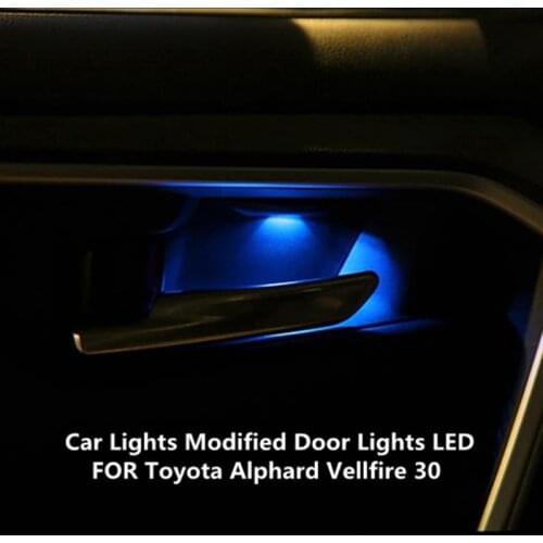 2PCS FOR Toyota Alphard Vellfire 30 interior lights atmosphere lights headlights modified door lights LED 5000K 9W