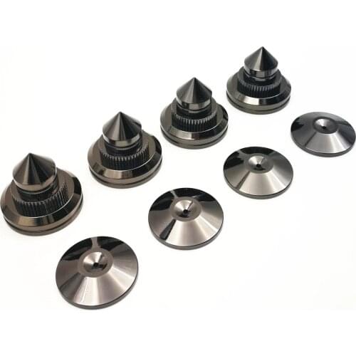 4 sets Gold Speaker Spikes Subwoofer Spikes Isolation CD Amplifier Turntable Pad Stand Feet