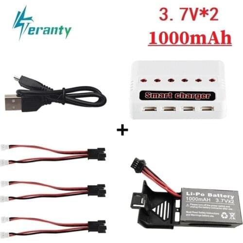 7.4 V 1000 MAH Li-Po battery and charger for Udi U842 U842 U842 U842-1 U818S RC quadcptar drone spare parts