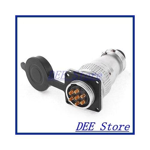 AC 400V 25A 7Pin Electric Deck Aviation Connector Adapter Plug Y28-7