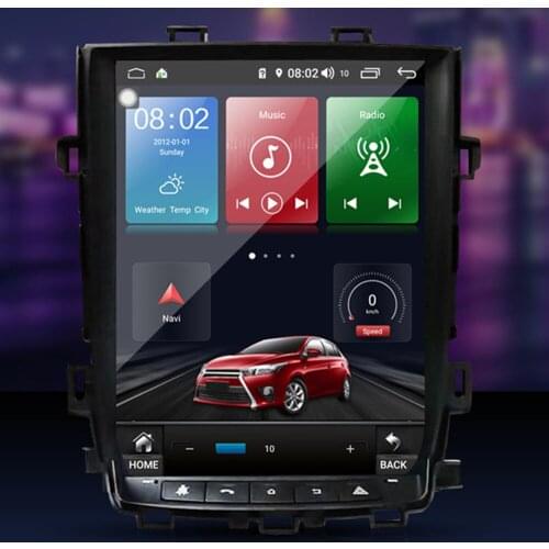 Android 9.0 os 12.1 inch IPS vertical HD screen car gps multimedia radio navi For Toyota Alphard VELLFIRE20 2007-2015