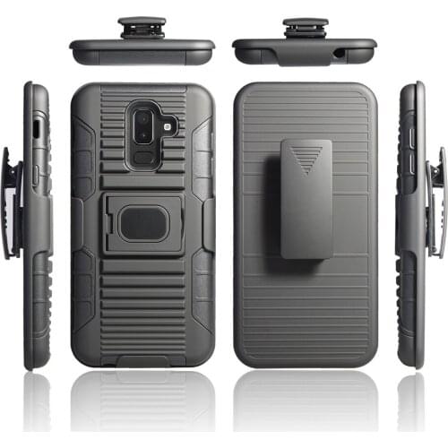 Magnetic Ring Kickstand Heavy Duty Rugged Case Belt Clip Swivel Holster Cover For Samsung Galaxy J8 2018 J810F J810G J810Y / On8