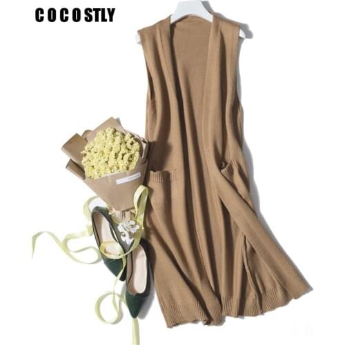 Женские вязаные жилеты COCOSTLY China At AliExpress