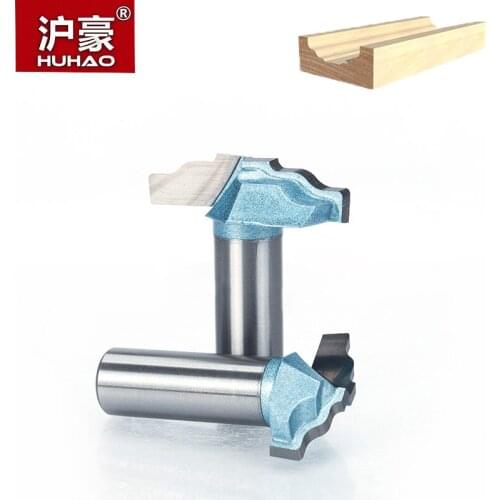 HUHAO 1 PC 1/4" Shank Four Arc CNC Bit Endmill for Wood Woodworking Trimming Router Bits Tool Cabinet Sliding Milling Cutter