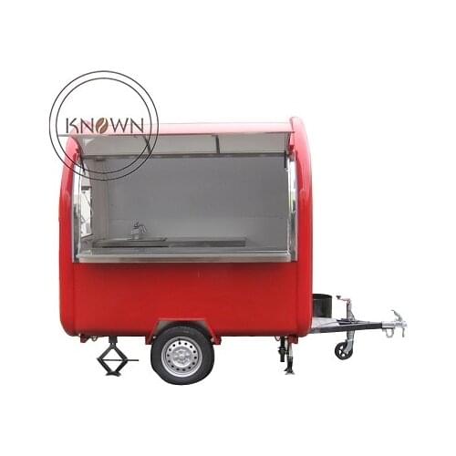 Customized Mobile Food Trailer for Ice Cream Vending Truck Cart Color Logs Free Design