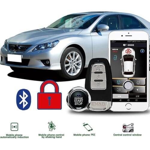 Comfort Keyless Entry PKE Start Stop System ios/Android APP Car Alarm Boost Car Engine 80-100M Remote Start For Home Peugeot 206