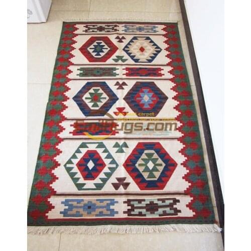 KILIM pure wool hand-woven carpet Turkish foreign national wind corridor carpet carpet bed blanket tapestries gc149-10