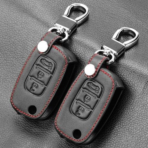 Leather Key Case Cover for LADA Vesta Granta XRay Kalina Priora Sedan for Renault Megane 3 Fluence Clio Key Cover for Benz