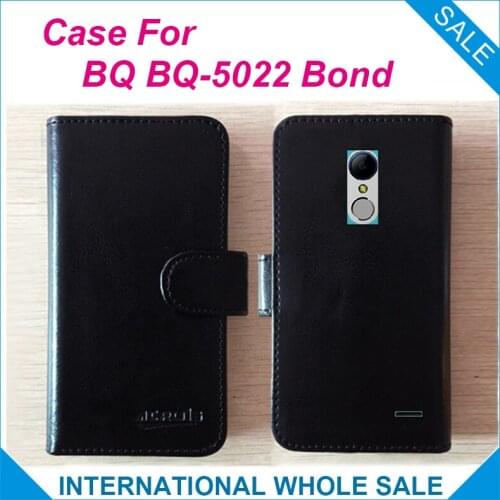 Hot!! 2017 BQ-5022 Bond BQ Case, 6 Colors High Quality Leather Exclusive Case For BQ BQ-5022 Bond Cover Phone Bag Tracking