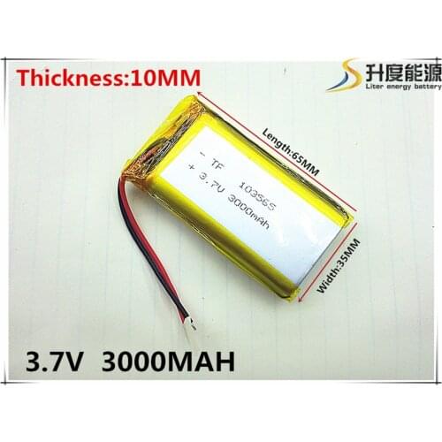 Li-po Story machine general rechargeable lithium polymer battery 3.7 V 103565 large capacity 3000 mah