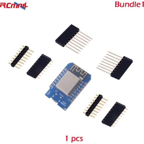 RCmall WEMOS D1 mini V2.2.0 WIFI ESP8266 ESP-12 Development Board IOT Internet of Things CH340G ME6211 FZ2783