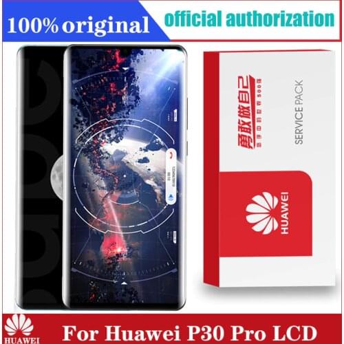 Original 6.47" Display with frame Replacement for Huawei P30 Pro LCD Touch Screen Digitizer Assembly VOG-L29 VOG-L09 VOG-L04