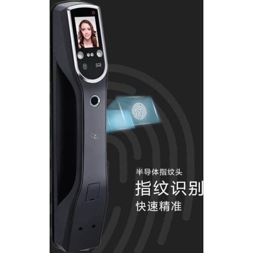 Semiconductor fingerprint lock, automatic face recognition, smart lock, virtual password APP, remote unlocking anti-theft door
