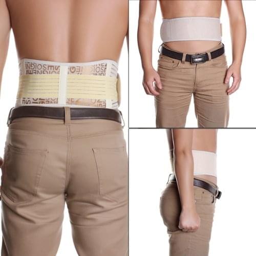 Durable Black Waist Support Brace Belt Lumbar Lower Waist Double Adjustable Back Belt For Pain Relief Gym Sports Accessories