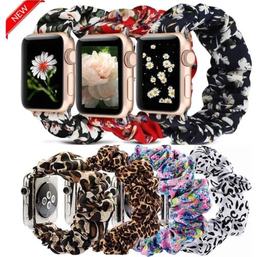 Scrunchie Elastic Watch Straps Watchband for Apple Watch Band Series 6 5 4 3 38mm 40mm 42mm 44mm for iwatch Strap Bracelet 6 5 4