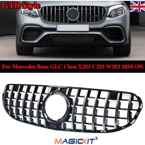 MagicKit GTR Bumper Hood Grille For 2020-on Mercedes GLC W253 X253 C253 GLC300 GLC350