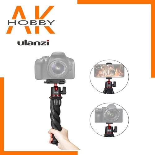 Ulanzi MT-11 Flexible Octopus Tripod Stand 1/4 Inch Screw 2-in-1 Platform Mini Tripod for Smartphone DSLR SLR Sports Camera