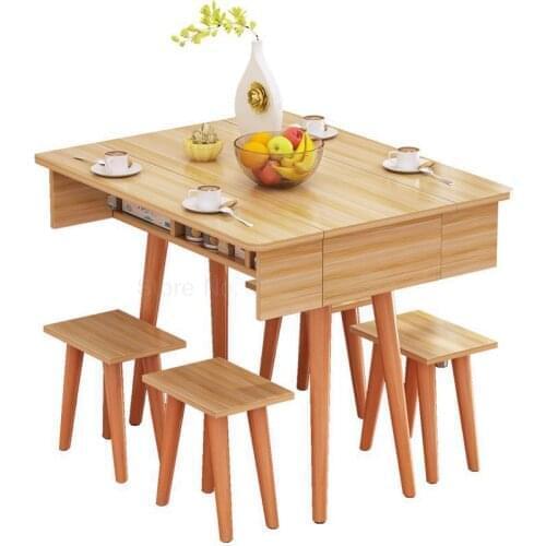 Household Folding Table Small Huxing Dining Table Rectangular Simple About 4/6 Nordic Simple Small Folding Table