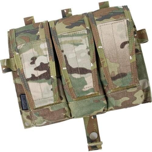 TMC Multicam Molle M4 TRIPLE MAG Pouch Bag for Tactical AVS Vest Front Panel