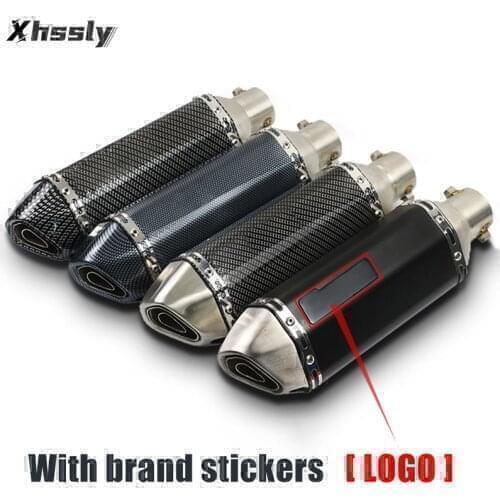 Universal Motorcycle Muffler Exhaust Pipe AK Escape Moto For YAMAHA Nmax 125 Yzf600R Thundercat R6 2000 Tmax 530 Cygnus 125