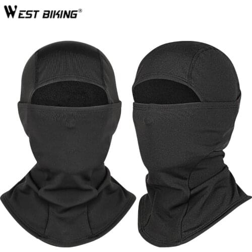 WEST BIKING Winter Headwear Cap Neck Guard Full Face Mask Windproof Scarf Bike Cycling thermal warm fleece balaclava hood Hat