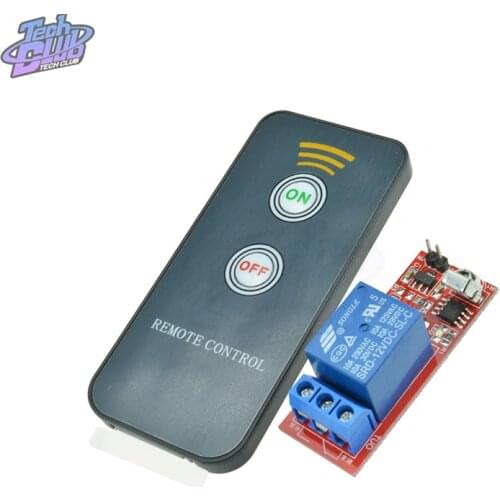 DC 5V 12V 1 Channel Infrared Remote Control Relay Module IR Wireless Remote Switch Control Relay Driving Board Controller