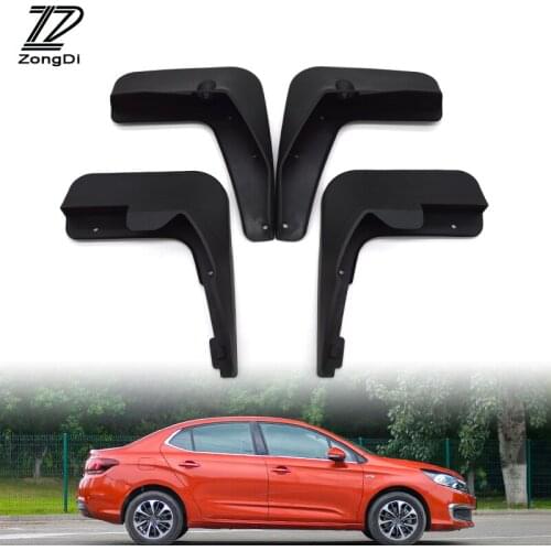 ZD Car Front Rear Mudguards For Citroen C4 L C4L 2013 2014 2015 2016 2017 Sedan Accessories Mud Flap Car-styling 1Set Fenders