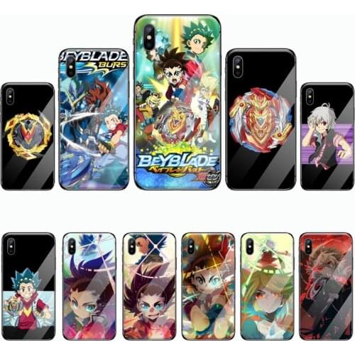 Newly hot Beyblade Burst Luxury Phone Case Tempered glass For iphone 5 5S SE 5C 6 6S 7 8 plus X XS XR 11 PRO MAX