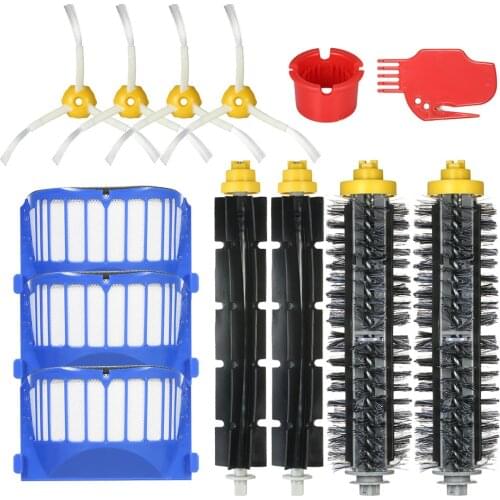 Main Brush Hepa Filter Side Brush for iRobot Roomba 600 Series 601 615 630 650 651 664 690 691 694 Vacuum Cleaner Parts
